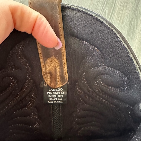 Laredo Womens Bridget Embroidered Round Toe Casual Boots - Brown (Size 9M) - Picture 2 of 8